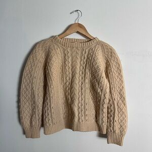 Cream Cable Knit Sweater